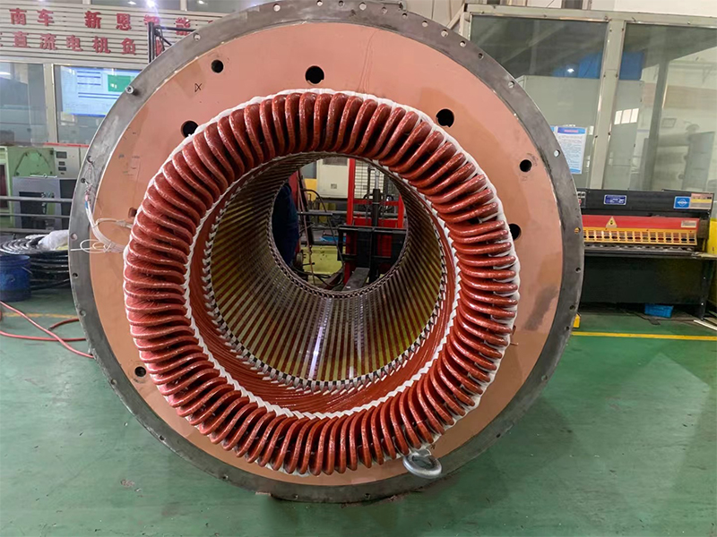 12400KW氣體廠定子線圈對地擊穿，進廠大修